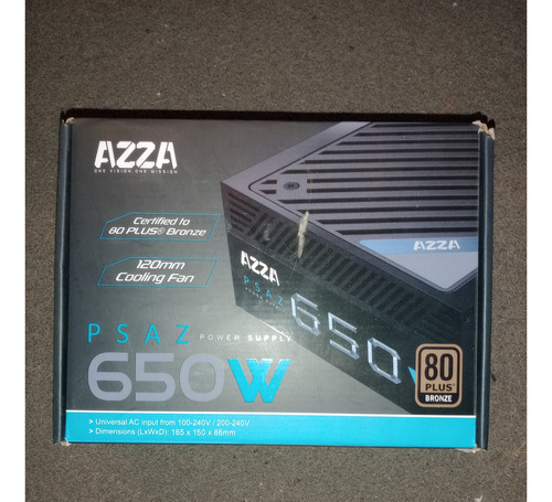 Fuente Azza 650 W 80 Plus Bronce 