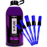 Pincéis Detalhamento Externo Vonixx + Shampoo V-floc 3l