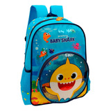 Mochila Costas Escolar Infantil Baby Shark  Luxcel