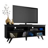 Mueble Para Tv Madesa Udine Con Pies Hasta 65'' - Negro