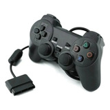 Joystick Control Ps2 Con Cable Dualshock Negro