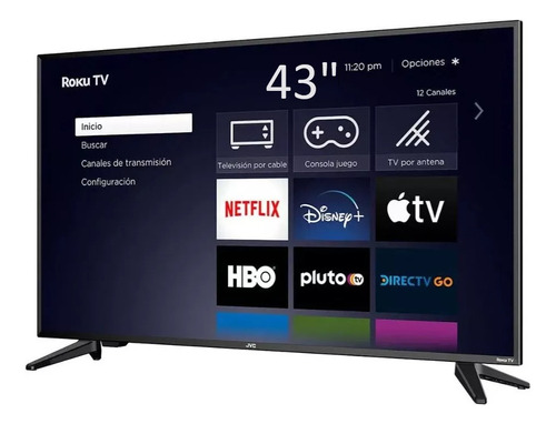 Pantalla Jvc 43 PLG Smart Tv Con Roku Led Full Hd Frame Less