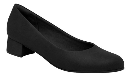 Sapato Piccadilly Trabalho 140110 Baixo Feminino Preto