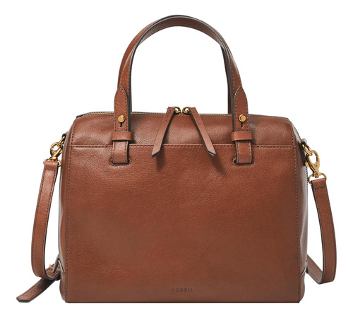 Fossil Rachel - Bolso De Mano De Piel Para Mujer, Color Marr