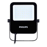 Reflector Led De 30 W, 2400 Lm, Ip65, Bivolt Philips, Color De La Carcasa: Negro, Color De Luz Blanca Cálida, 110 V/220 V