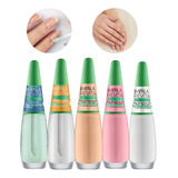 Kit 5 Esmaltes Impala Coleção Bases Óleos Revitalizante Hipo