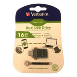 Pendrive 16 Gb + Micro Usb + Usb 2.0 Verbatim