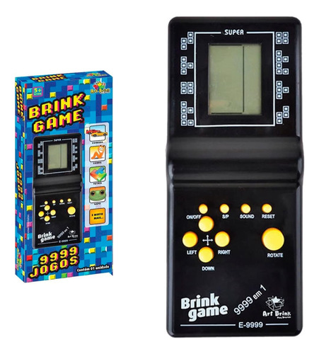 Mini Game Portátil Video Game Clássico Brink 9999 Jogos Em 1