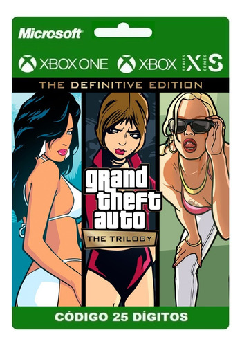 Grand Theft Auto: The Trilogy Definitive Xbox - 25 Dígitos