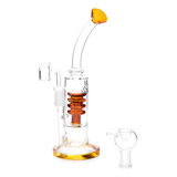 Bong De Vidro 3mm Squadafum Percolator Bee Hive 8007 Glass 