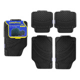 Piso Goma Para Auto Set 4 Unidades Negro Goodyear