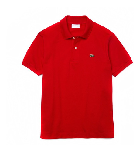 Chomba Hombre Lacoste Polo L1212 Clásica Fit Piqué Rojo Fu