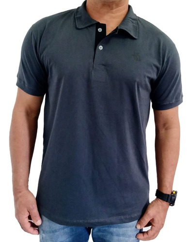 Kit 5 Camisa Gola Polo Masculina Slim Fit Algodão Atacadista