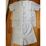 Pijama Conjunto De Camisa Y Pantalón Corto- Hombre Talle S)