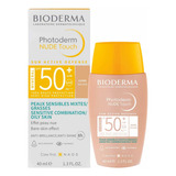Bioderma Photoderm Nude Touch Spf50+ Mixta/grasa T.golden 