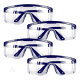 Lentes Gafas De Protección Anti-empaño/rayado Caja 4 Pcs