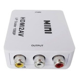 Conversor Hdmi A Rca Av Adaptador Full Hd 1080p Y 720p A Av