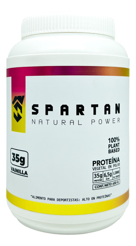 Proteína Vegetal Spartan Natural Power Vainilla 650 G