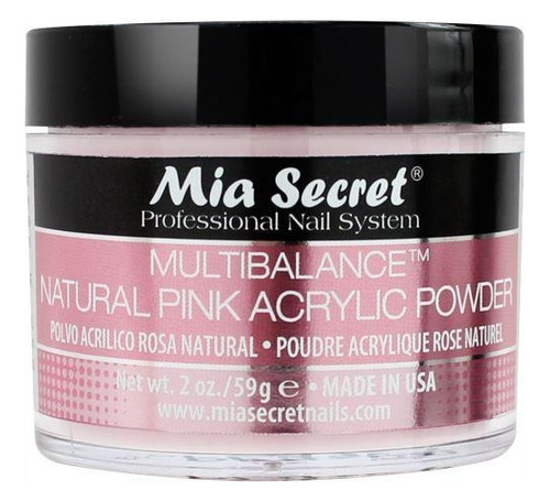Multibalance Natural Pink-acrylic Powder - Mia Secret (59gr)