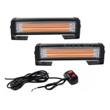 Baliza Led Barra Estrobo Emergencia Ámbar 16cm 12v / 24v 