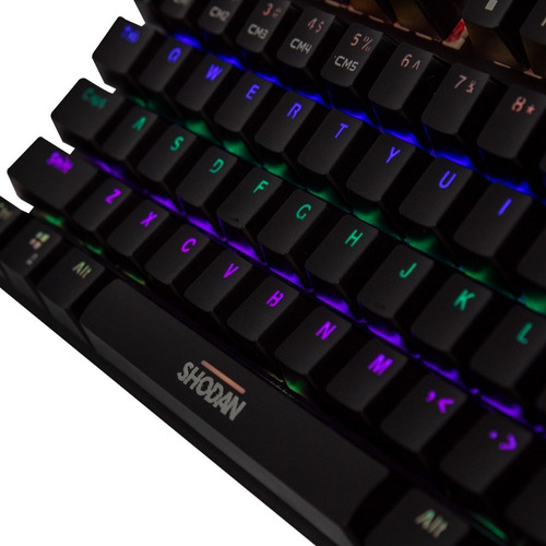 Teclado Gamer Mecânico Evolut Rgb Iluminação Profissional