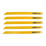 Hojas De Sierra Sabre, 12 Pulgadas, 14 Dientes, 5 Piezas, Dewalt Dw4838