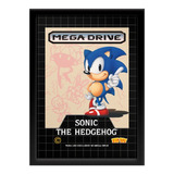 Quadro Capa Sonic The Hedgehog Mega Drive Tectoy 25 X 33 Cm