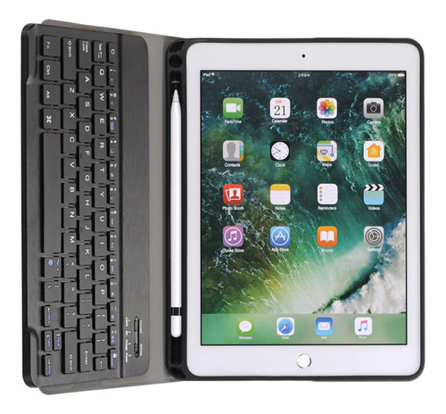 Capa iPad 5° E 6°ger 9.7 A1893 A1822 Com Teclado Bluetooth 