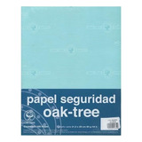 Papel Seguridad Carta 500 Hojas Marca Oak-tree Azul Obscuro