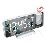 Reloj Despertador Led Con Espejo Digital, Mesa Y Techo, Proy