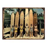 Cartel Chapa Publicidad Antigua Vintage Surf P136