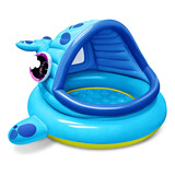 Piscina Inflable Para Niños Con Tienda De Campaña Ballena