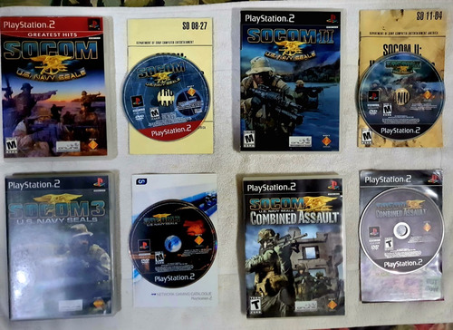 Ps2 Socom Us Navy Seals & S2 & S3+ Combined Assault **lote**