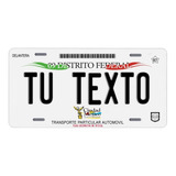 Placas Para Auto Personalizadas Df