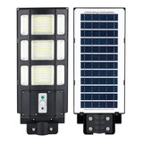 Lámpara Led Solar Luminaria Suburbana Alumbrado Publico 300w Color Negro