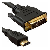 Cabo Dvi 24+1 Para Hdmi 1,50 Metros Banhado A Ouro 