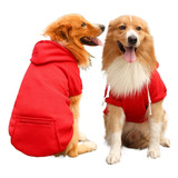 Ropa For Cachorros Grandes Con Bolsillos Con Cremallera,