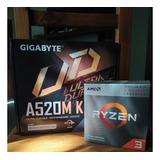 Combo Mother Am4 Ryzen 5 2600 Gigabyte A520m No Intel, 