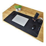 Deskpad Mousepad Grande 90x45 Couro Legítimo Gamer + Brinde