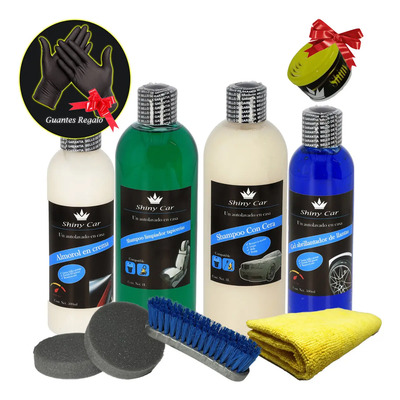 Kit Lavado Deluxe Shiny Car Shampoo Cera y Limpieza Automotriz | Meses sin interés