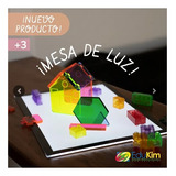 Mesa De Luz Led Portátil A3 Edukim Para Niños