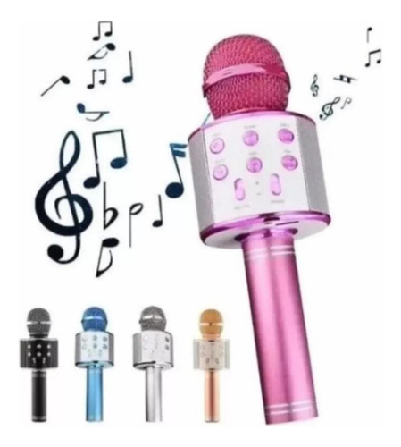 Microfone Bluetooth Sem Fio Para Karaoke Repórter Youtuber