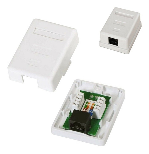 Roseta Rj45 Con Jack Cat5 Incorporado X 10 Unidades