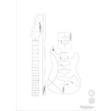 Plantilla Guitarra Para Niños Tele Strat - Luthier - Mdf 6mm