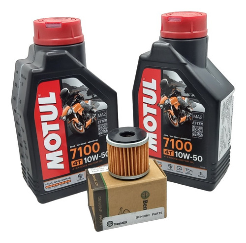 Kit De Afinacion Benelli Tnt250 Trk250 Motul Sintetico 10w50