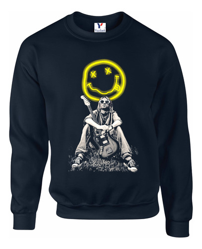 Sudadera Nirvana, Cuello Redondo Unisex 07