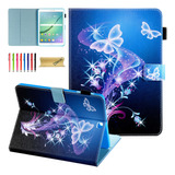 Funda Galaxy Tab S2 9.7'' Sm-t810-t815-t813 Purple Butterfly