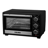 Horno Yelmo Hornito Electrico 17l Potente Con Temporizador Color Negro