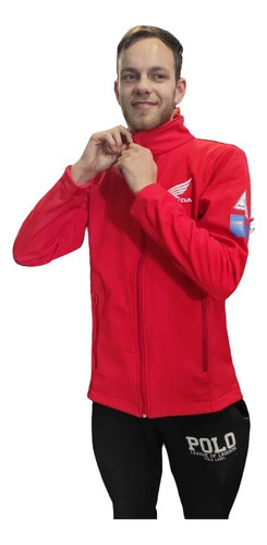 Campera Softshell Honda Roja (t,m) - Motordos