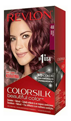 Tinte Para Cabello Beautiful Color Keratina Borgoña Tono 48